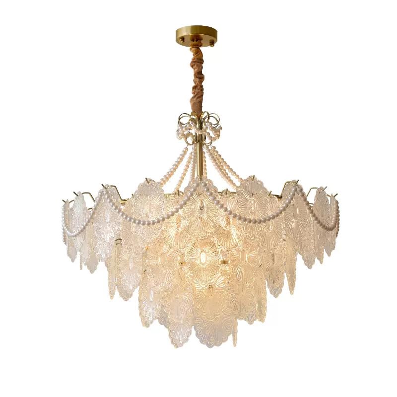 Lustre en cristal de perles romantique pour sublimer votre chambre à coucher