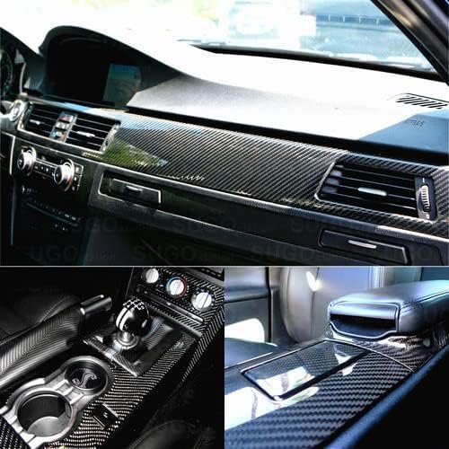 Image of SUNBIRD 5D Car Carbon Fiber Vinyl Wrap Roll, Self-Adhesive Film Sticker for Cars and Motorcycles, Interior /Exterior DIY Decoration, (5D Carbon, 24 X 150 Inch)
