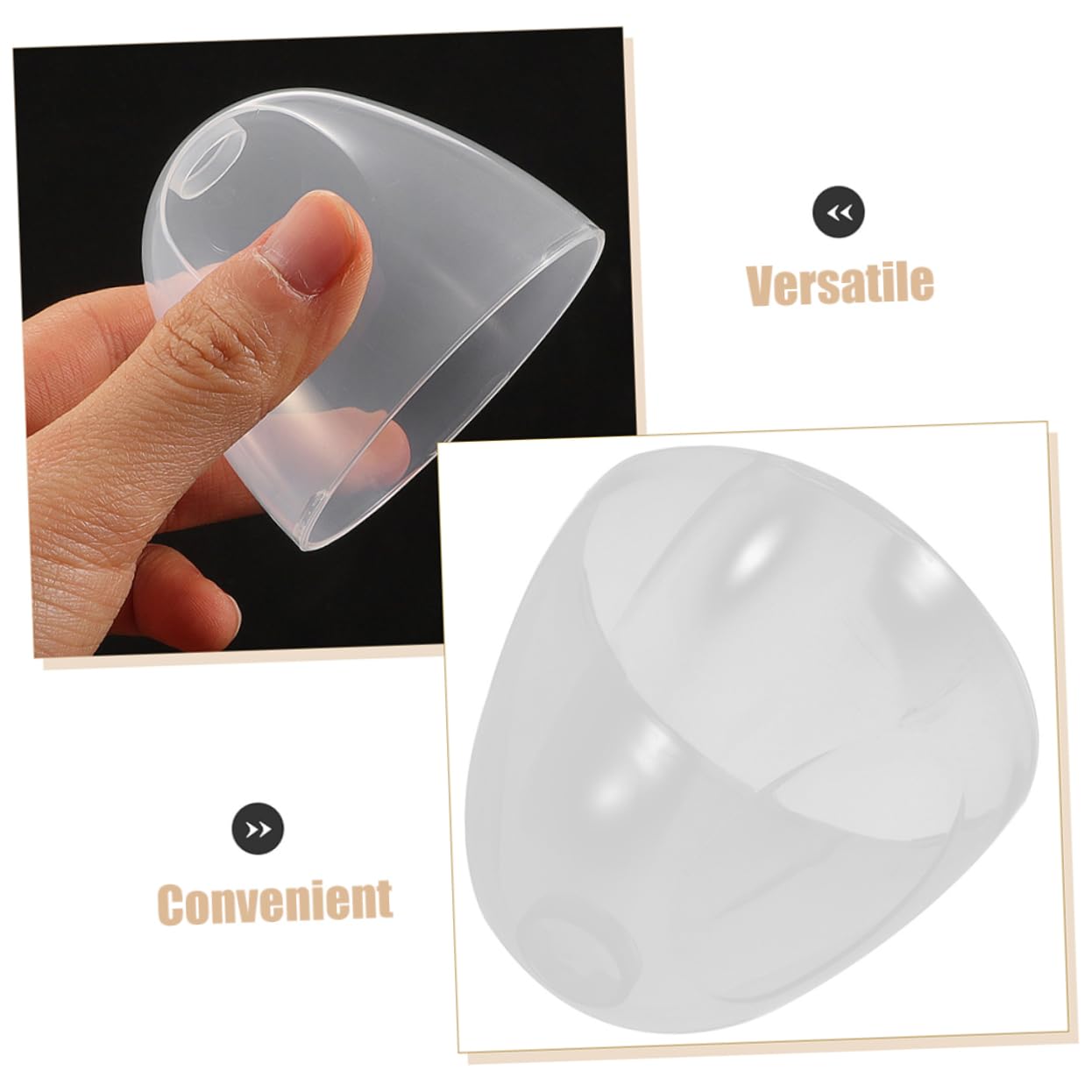 4 Pezzi Tappi di Ricambio per Biberon Collo Largo in Plastico Compatibili Coperchi Facili da Usare per Uso in Cucina