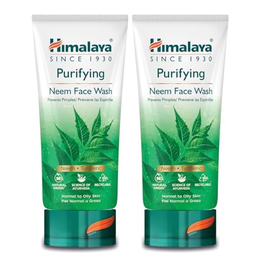 HIMALAYA HERBALS Gel purificante de lavado de cara de Neem | Limpia profundamente los poros y el acné | Lavado facial a base de hierbas | 150g (2-Pack Purifying Neem Face Wash Gel)