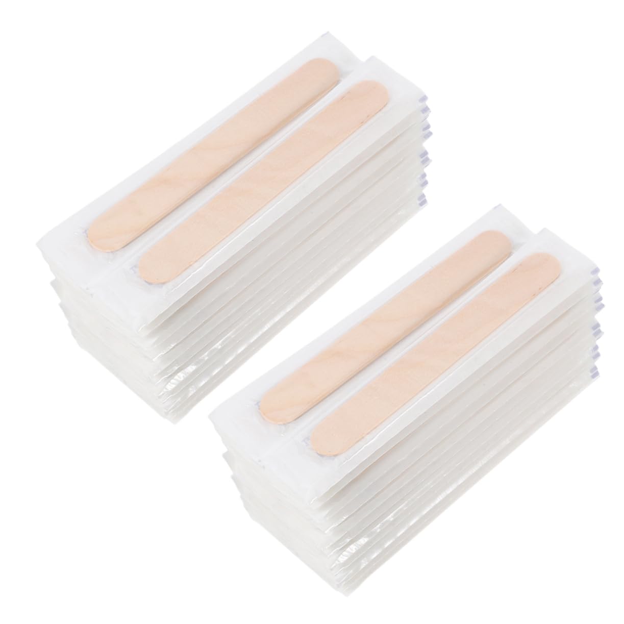 200 Palitos de Madera para Spa y Cuidado Facial, Livianos y Envueltos Individualmente, Aplicadores de Cera y Depresores Linguales para Uso Profesional y Doméstico