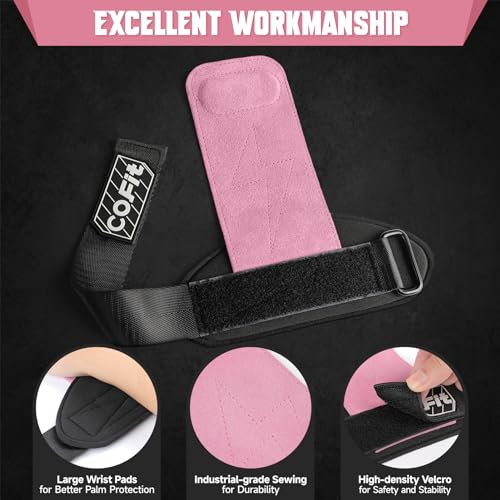 COFIT Wrist Straps for Weightlifting, Workout Wrist Wraps with Dual-Layer Oxford Leather, Enhanced Grip for Optimal Hand and Wrist Protection, Gym Lifting Straps for Deadlift and Powerlifting - Image 5