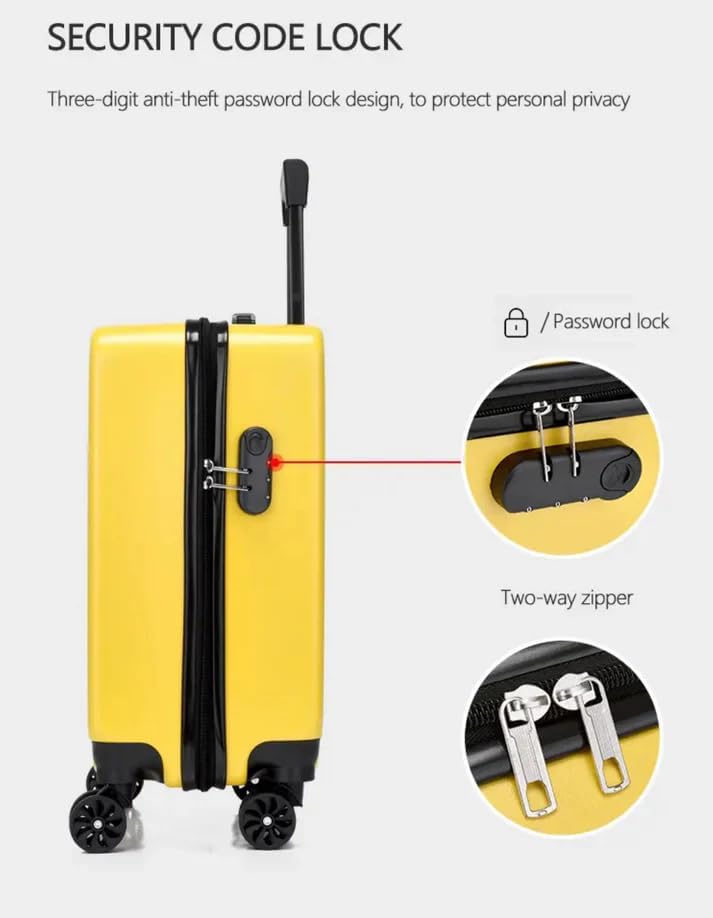 Image of Winnies 20 Inch Kids Suitcase with 8 Wheel Travel Trolley Bag (4 Day Trip)