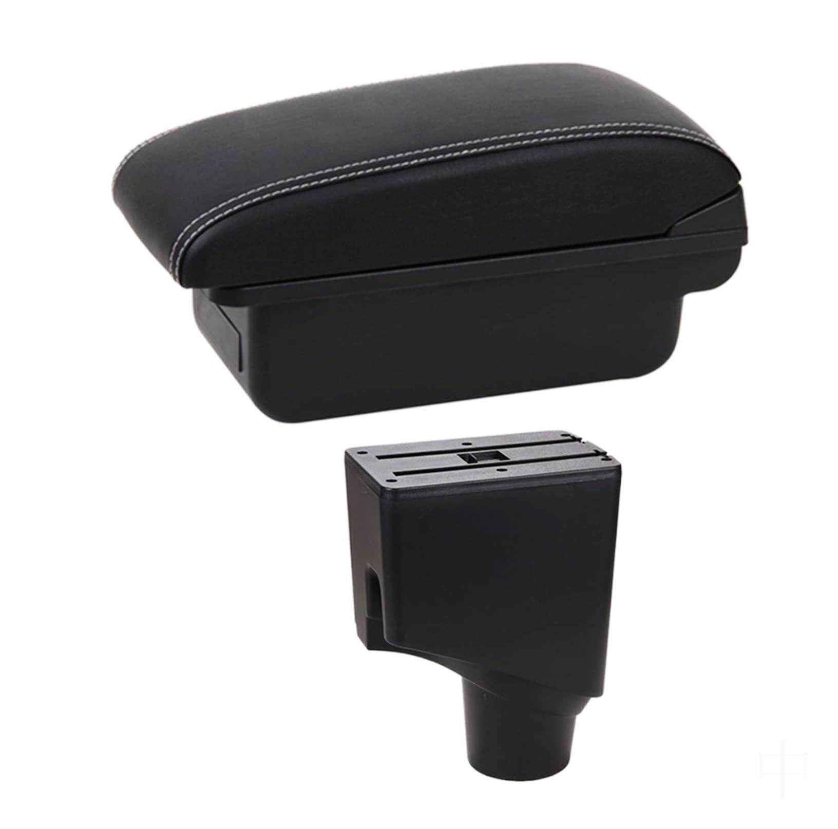 NVCPHGEDEK Car Armrest Storage Box Compatible with Toyota For Yaris For Hybrid 2015-2021 Center Console Armrest Storage For Box with USB Interface