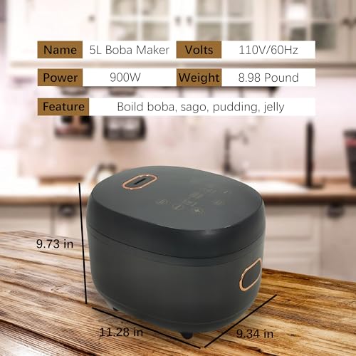 5L-Tapioca-Pearl-Cooker-Commercial-Tapioca-Cooker-Electric-Pearl-Maker-Non-Stick-Bubble-Tea-Cooker-with-Smart-Control-Panel-for-Milk-Tea-Shop-Coffee-Shop-Restaurant-Home