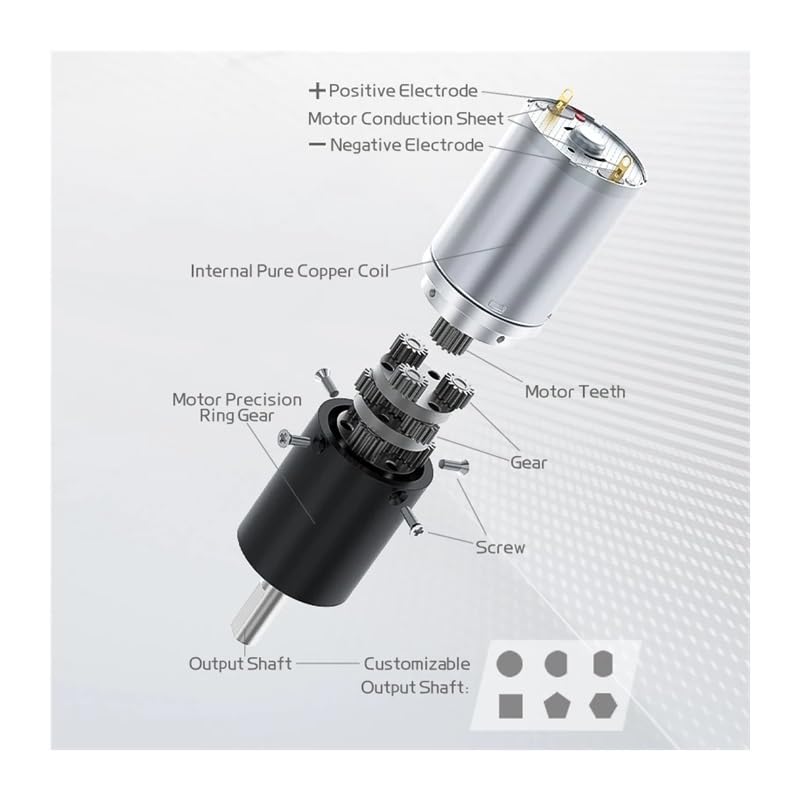 LLBOGRGGN 24Vブラケット 12RPM GA24Y-370 小型遊星ギア減速機 電子スターター 速度調整 前進・後進 低音