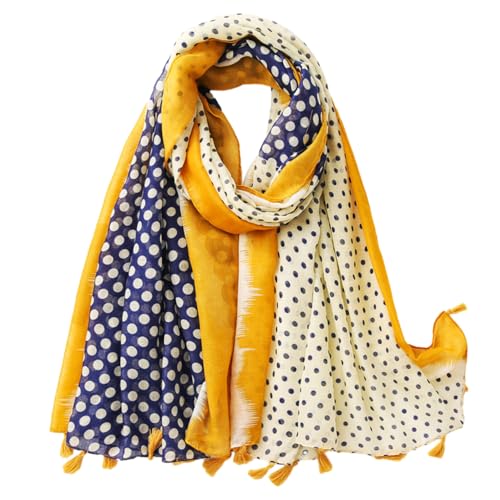 COACOM 1 bufanda, bufanda de mujer ligera y moderna, elegante bufanda de seda, bufanda cálida y resistente al viento, adecuada para todas las estaciones, se puede usar con viajes de moda (amarillo)