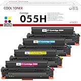 Contenu Cartouches de Toner: Compatible pour Canon 055H 055 i-SENSYS MF742Cdw (non d'origine)