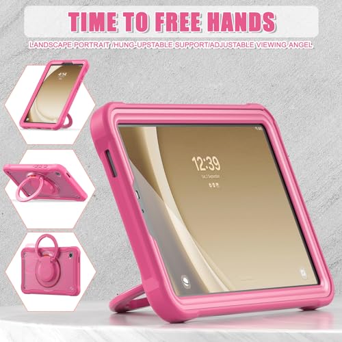 Coque Samsung Galaxy Tab A9 8.7 pouces 2023 protection écran rose