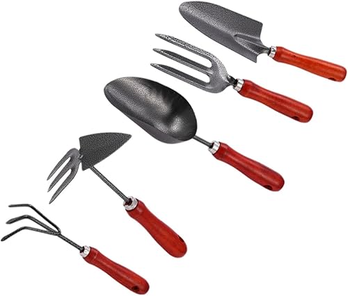Toyvian 1set Multipurpose Gardening Tools Rake and Shovel for Soil Loosening and Planting Tool Kit for Vegetables and Flowers