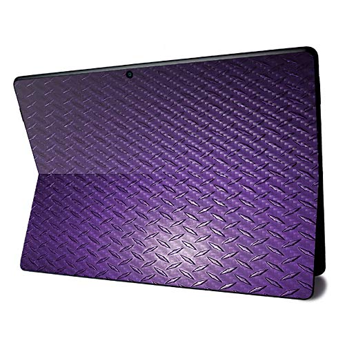 Image of MightySkins Carbon Fiber Skin for Microsoft Surface Pro X - Purple Diamond Plate | Textured Carbon Fiber Finish | Easy to Apply, Remove, and Change Styles | Made in The USA