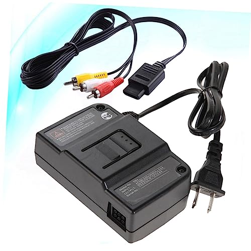 BETOOKY 1 Conjunto De Carregador Preto Para Adaptador De Energia N64 Adaptador De Energia De Jogo Pa
