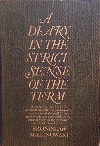 A diary in the strict sense of the term B004OOZ0GC Book Cover