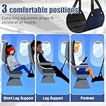 2pc Travel Foot Hammock – Portable Hanging Foot Rest for Airplane, Train, Office & Home – Adjustable Strap, Comfortable & Ergonomic Leg Support for Long Flights, Swollen Feet Relief - Image 5