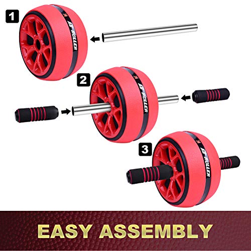 Jungle Ab Roller Wheel Workout Equipment - Ab Roller Wheel for Abdominal Exercise,Home Workout Equipment,Fitness Ab Roller for Core Workouts,Home Abdominal Exercise Equipment for Both Men Women… - Thumbnail 2