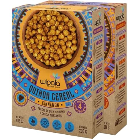 Wipala QUINOA Cereal with Panela. Dairy Free, Vegan, Less than 6 Ingredients, NON GMO. | 7.05 oz (Duo Pack Combo) Cover
