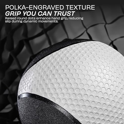 Image of Nivia Pro Medicine Ball for Strength Training, Core Workouts, Endurance Training, Non-Slip Surface, Weight Ball for Crossfit (Grey, 1 KG)