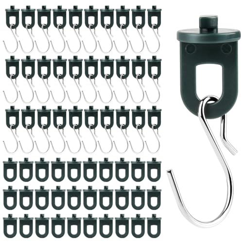 GUOYIHUA 70x Gewächshausclips + 35x Haken, Aufhängevorrichtungen für Gewächshaus, Stabile Pflanzenhalter Gewächshaus Zubehör, Gewächshaus Clips