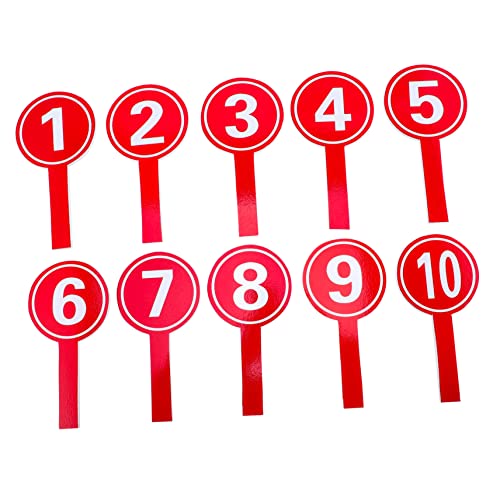 Tableros de puntuación manos HOMSFOU 10 piezas rojo miniatura 1