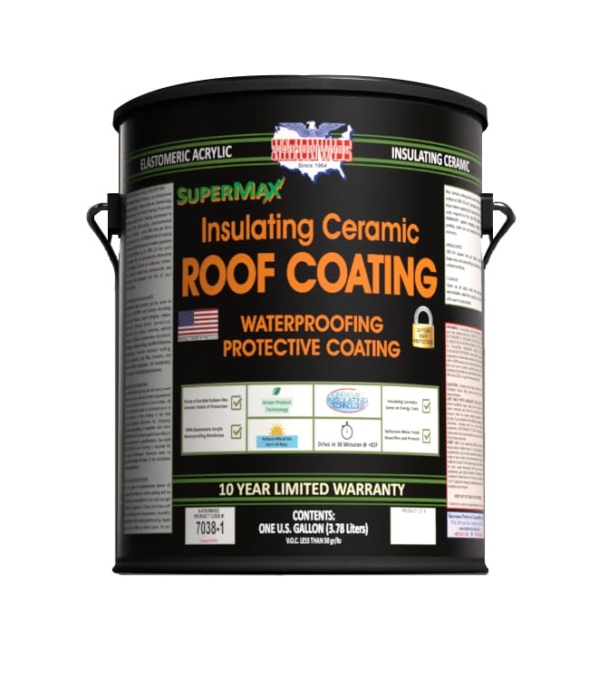 SUPERMAX Roof Coating – 10 Year - Battleship Gray, 1 Gallon
