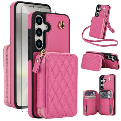 Protège écran Samsung Galaxy S25 FE 5G et coque portefeuille anti-choc