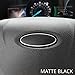 BocaDecals Steering Wheel Emblem Decals Compatible with and Fits Ford Cars & Trucks - Set of 3 (Black)