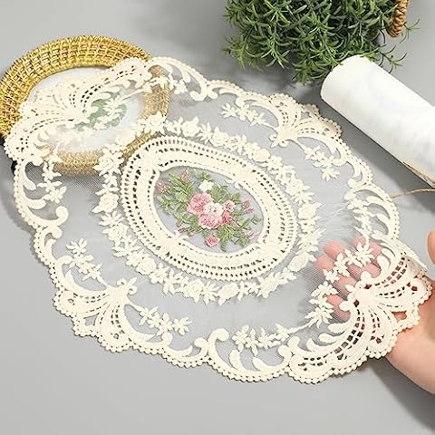 Elegant Retro Lace Placemats by KALIONE Cover