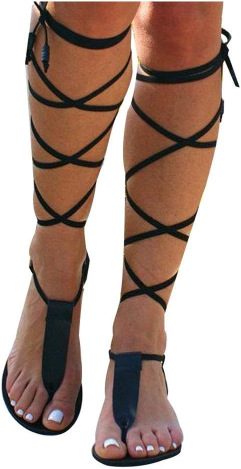 Women's Knee High Gladiator Sandals Strappy Lace Ghana Ubuy