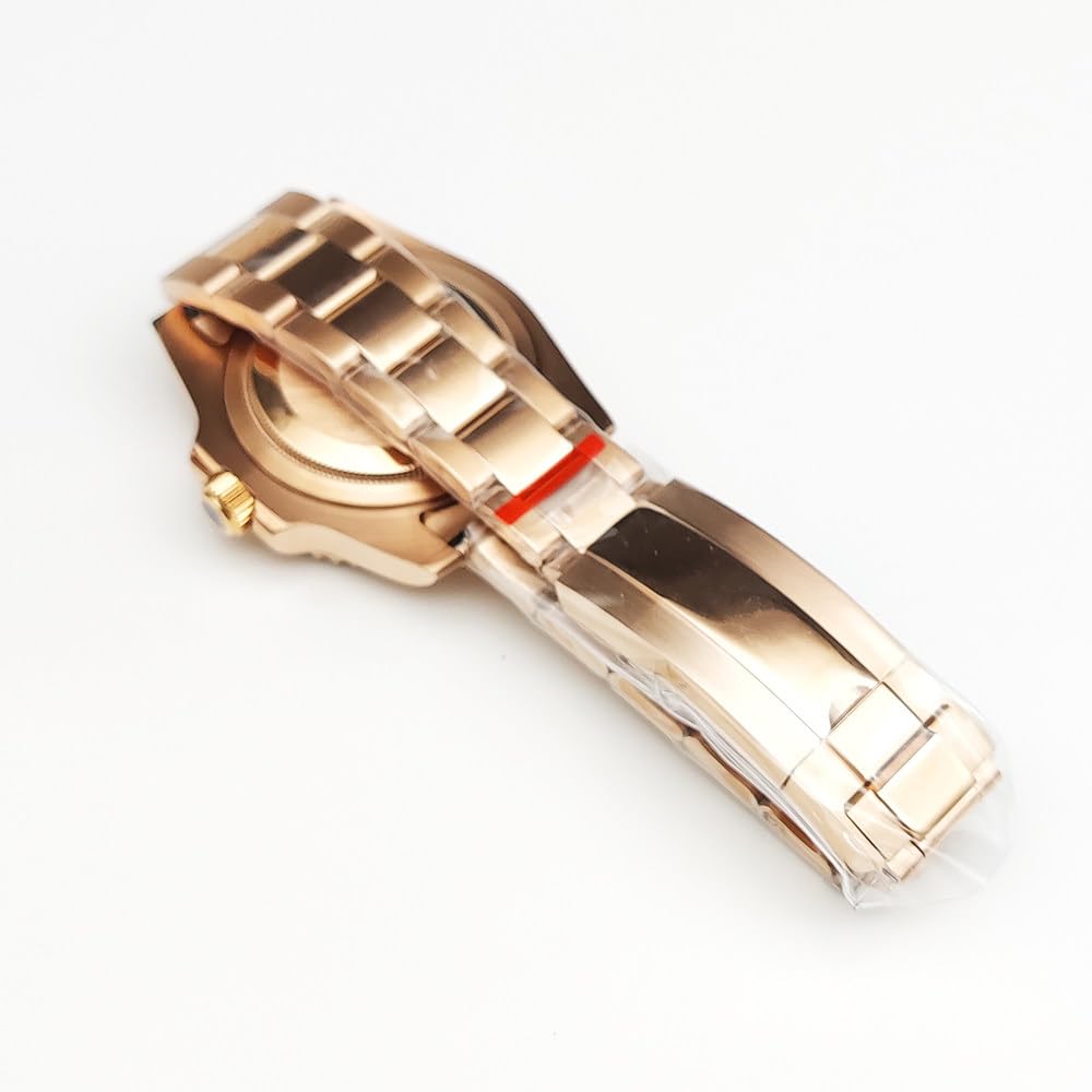40mm Koperta Zegarka + Bransoleta + Bezel Kit, Zakręcana Korona Zamiennik Koperta Zegarka Modyfikacja Części dla Rolex Yacht-Master