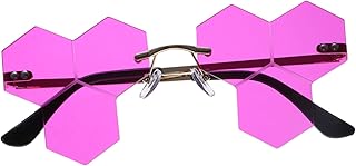 1 Par De Óculos De Sol Femininos Óculos De Sol Oversized Femininos Óculos De Sol Fashion Masculinos Retro Óculos Disco Óculos De Sol Sem Aro Óculos De Sol Óculos De Sol Para