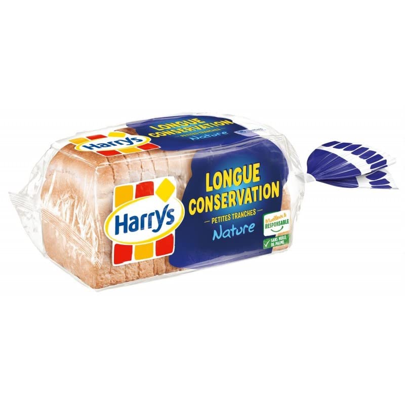HARRYS - Pain De Mie Longue Conservation Nature 250G - le Lot De 4