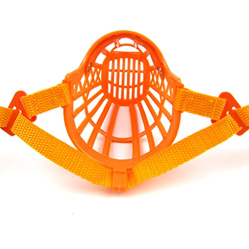 Alfie Pet - Paxton Adjustable Quick Fit Plastic Muzzle - Color: Orange, Size: Large #TOP4