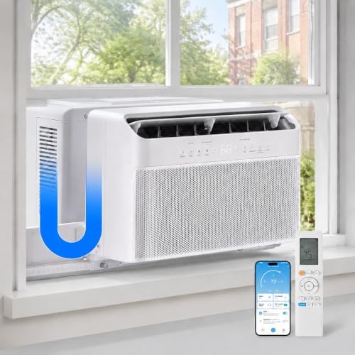 U-Shaped Window Air Conditioner, Cools 250 Sq Ft Inverter Window AC