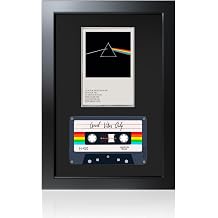 Cassette Tape and Case Display Frame with EVA Foam Lining & Black Flocked Fabric, Retro Music Decor, Cassette Collection Display, Cassette Tape Holder, 9.9"x6.9"