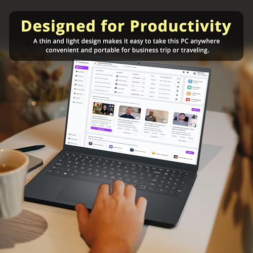 Image of Dell 15.6 inch FHD Touchscreen Laptop, Intel Core i5-1334U, 8GB RAM, 1.2TB Storage (256GB SSD + 1TB Docking Station Set), Intel UHD Graphics, Numeric Keypad, HD Camera, Copilot, Wi-Fi 6, Win 11, Black