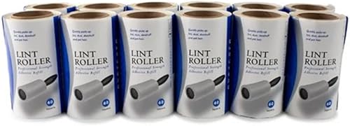 Miniatura 4 de Evercare Recambio para quitar pelusas extra pegajoso, 60 capas, 12 rollos, sin mango