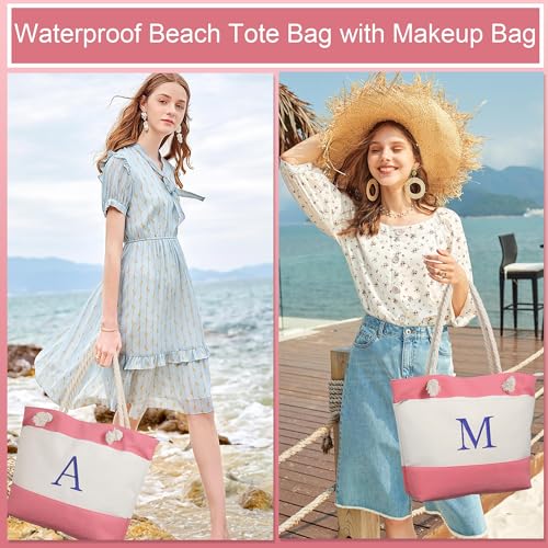 Bolso Tote de Lona para Playa para Mujer miniatura 5