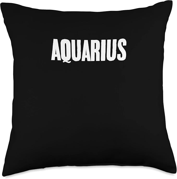 Aquarius Astrological Sign Astronomy Zodiac Sign Throw Pillow