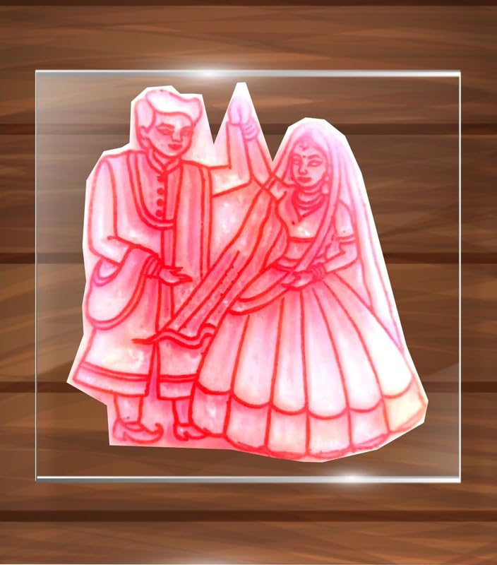 generic LIPIKA Mehandi Couple Henna Designs Figure Stencil Tools for Your Beautiful Moments (1 Piece : Size: 3 X 3 Inch)-picture-23