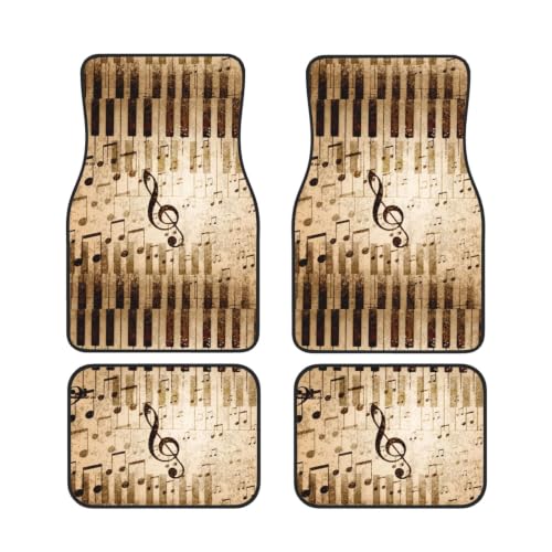 Alfombrillas de coche de notas musicales, el regalo para pianistas 1