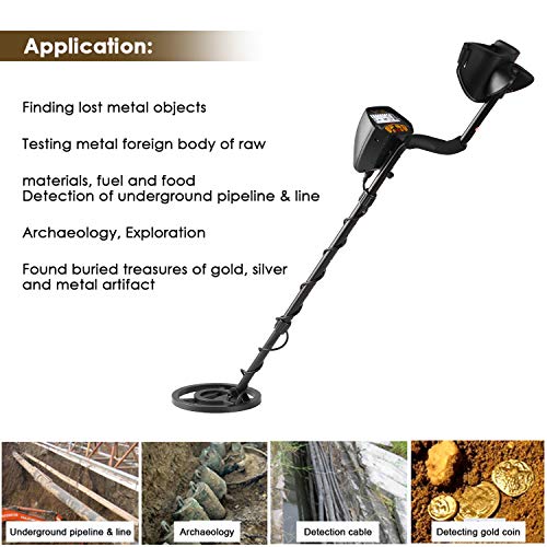 VISLONE Metaaldetector Underground Gold Finder schatzoeker met lcd-display, waterdichte zoekspoel en schep, zeer… - Image 4