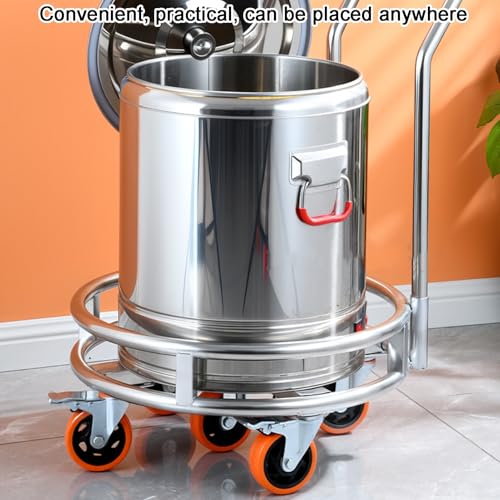 Support mobile en acier inoxydable avec support bouteille de gaz - 5
