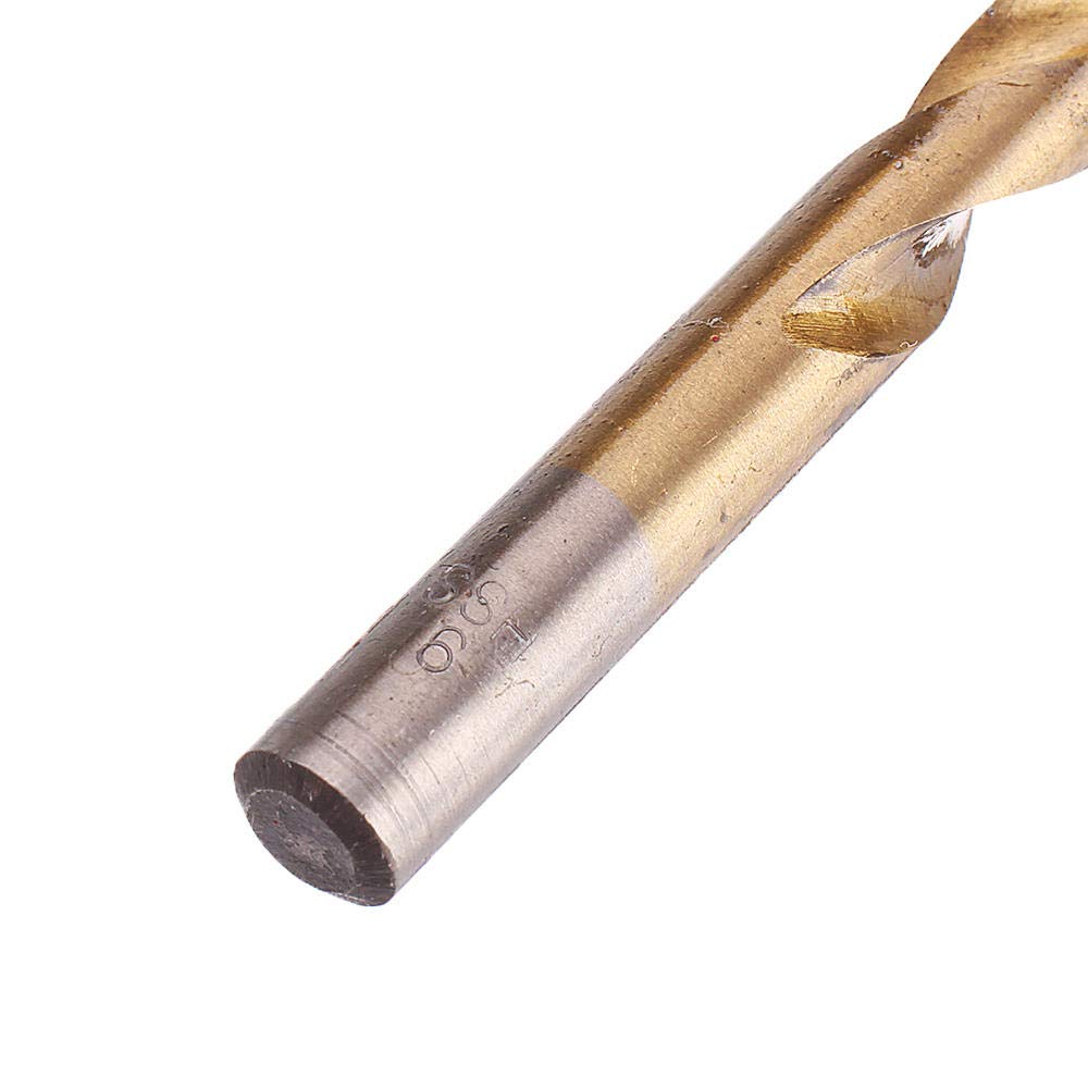 19 szt. M2 HSS 6542 zestaw wierteł spiralnych 1-10mm wiertło powlekane z metalowym pudełkiem do wiercenia w drewnie i metalu