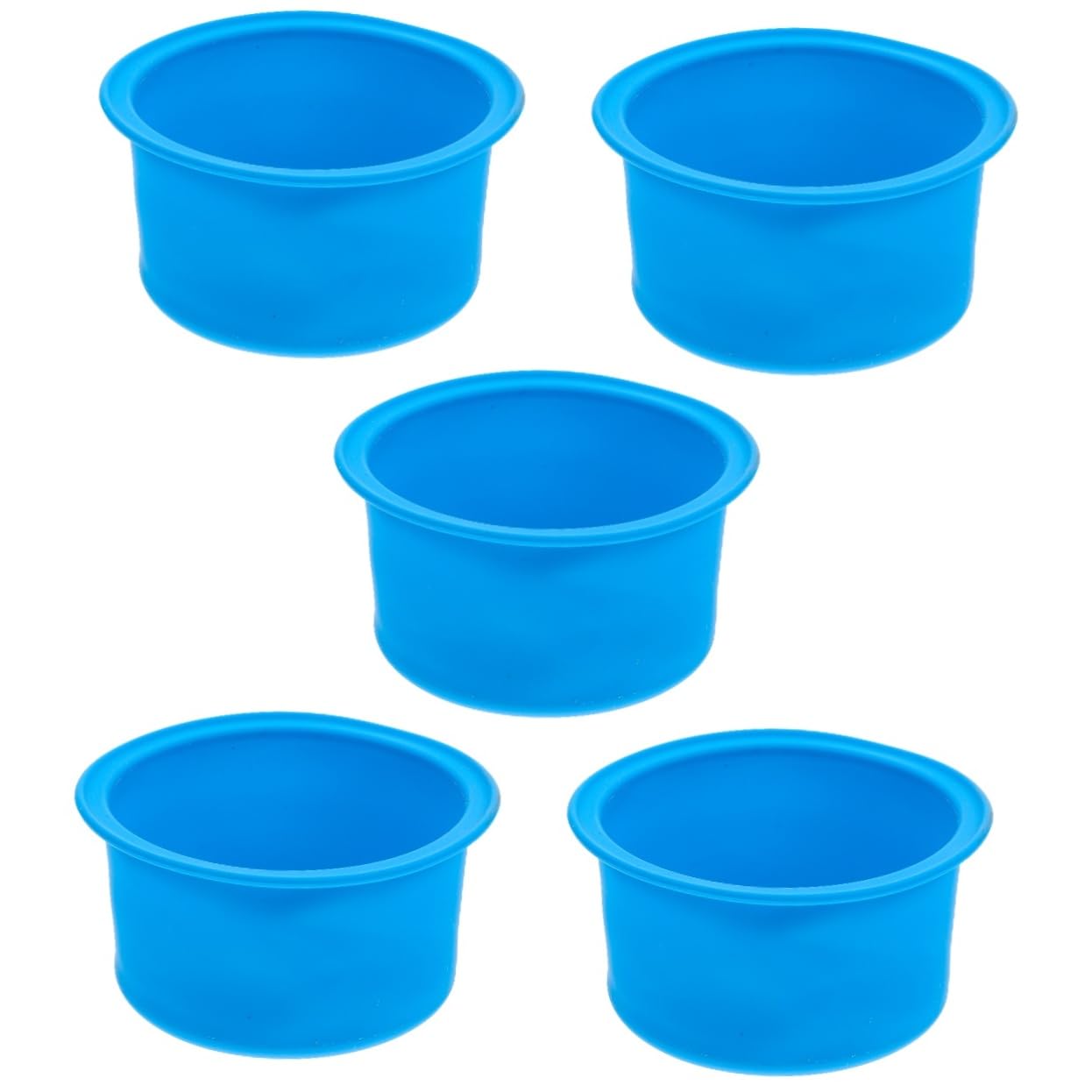 FRCOLOR 5pezzi Ciotola Silicone Per Fusione Della Cera Antiaderente e Facile Da Pulire Per Macchine Riscaldanti Per Cera Perfetta Per Uso Domestico e Saloni Di Bellezza