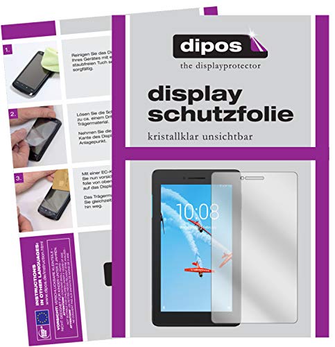 dipos I 2X Protector de Pantalla Compatible con Lenovo TB-7104F pelicula Protectora Claro
