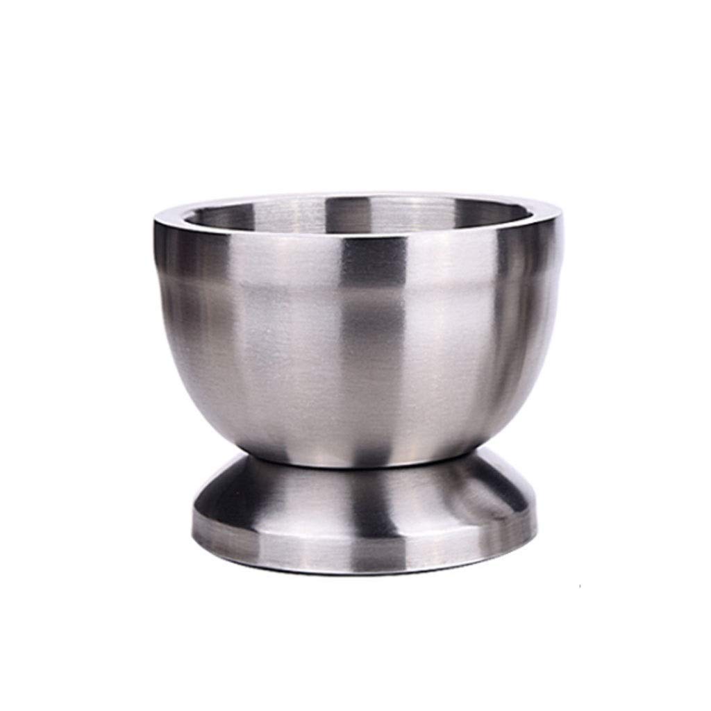 Pestle and Mortar 304 Stainless Steel Mortar and Pestle Set Anti-Slip Bottom, Solid Metal Grinder Bowl Holder for Guacamole Garlic/Kitchen Cooking Mashing