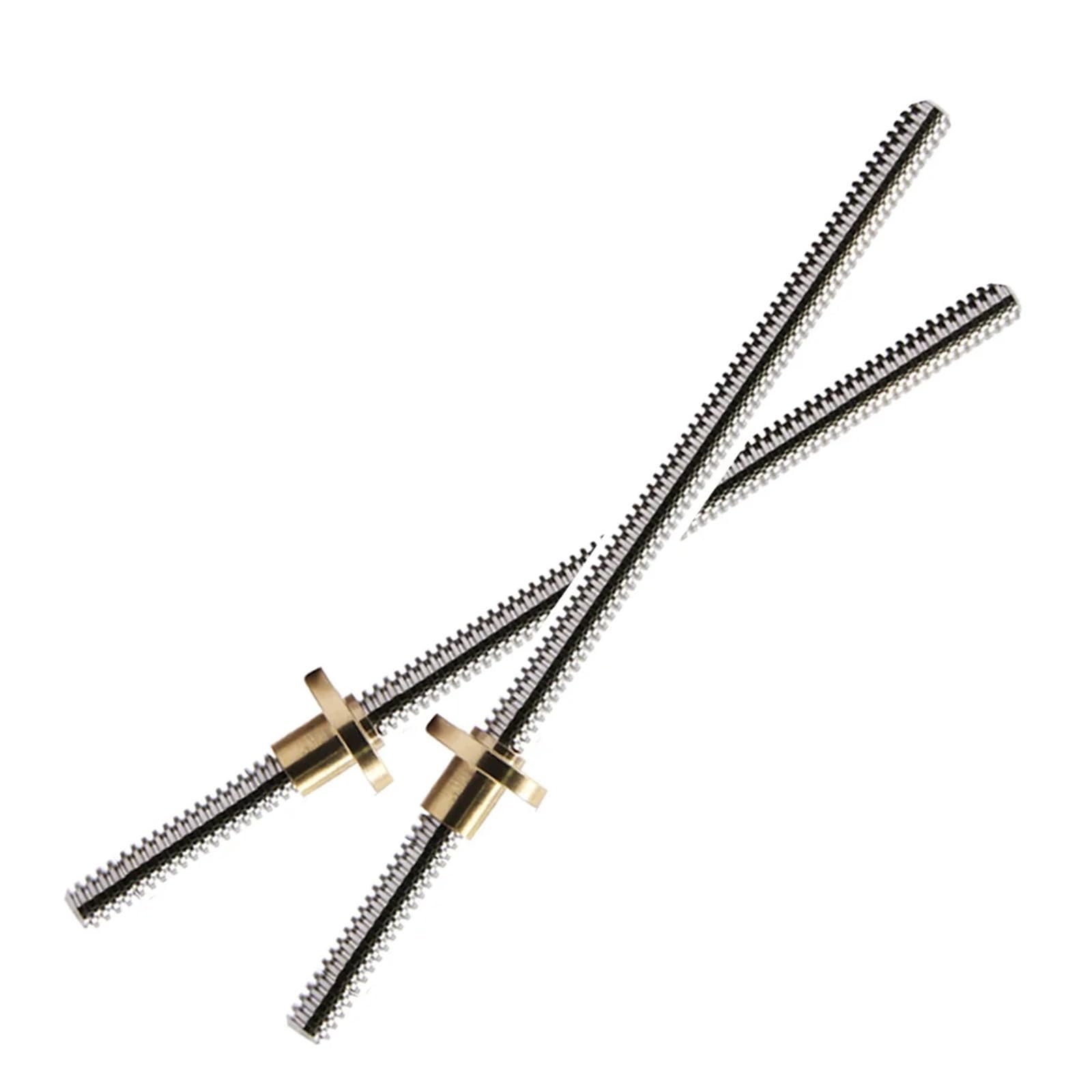 Śruba kulowa bezluzowa Śruba pociągowa T8, średnica zewnętrzna 8 mm, skok 2 mm, skok 2 mm, 300 mm-1200 mm, z nakrętką mosiężną(600mm)