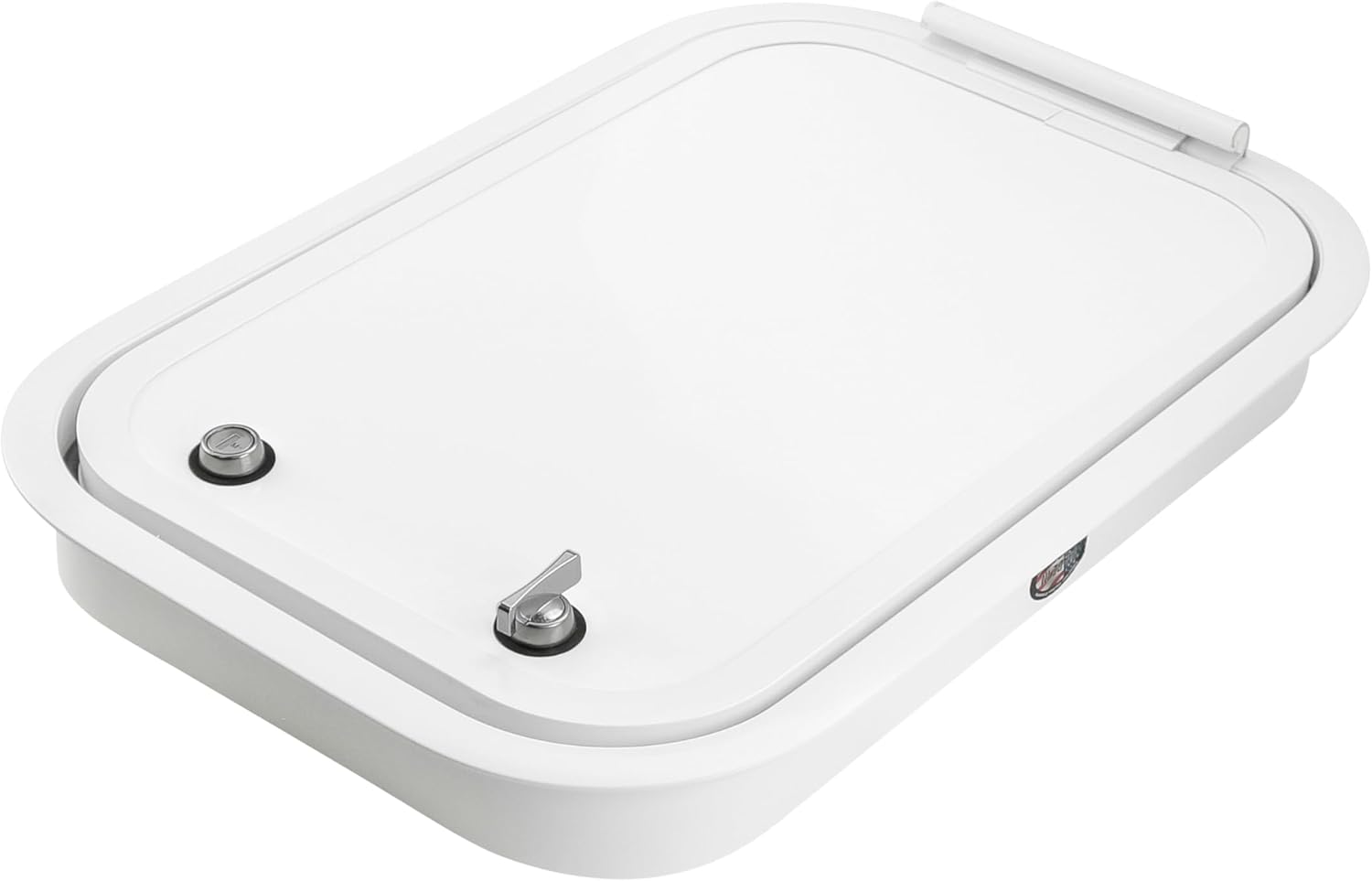 RV Baggage Door 18" Wide x 12" High with Rounded Corners for RVs | Compartment Storage Doors with Top Hinge for Campers | Trailer Compartment Doors