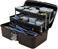 Maleta Pesca Profissional Multiuso com Bandejas Internas Articuladas – Organização Prática para Pescadores e Mecânicos