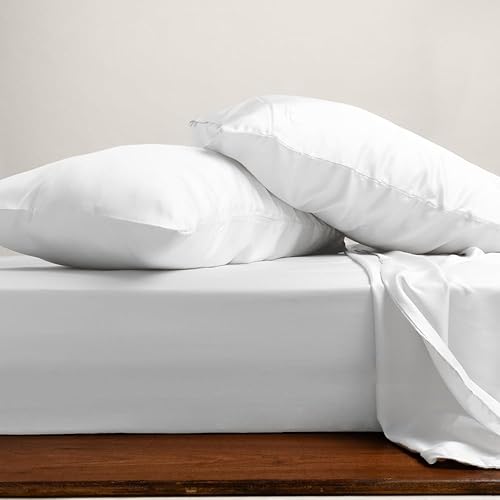 Miniatura 1 de Sábanas 100% de eucalipto austriaco, 4 piezas, seda vegana lyocell Tencel, transpirable, fresca y más suave que las sábanas de bambú y la seda,